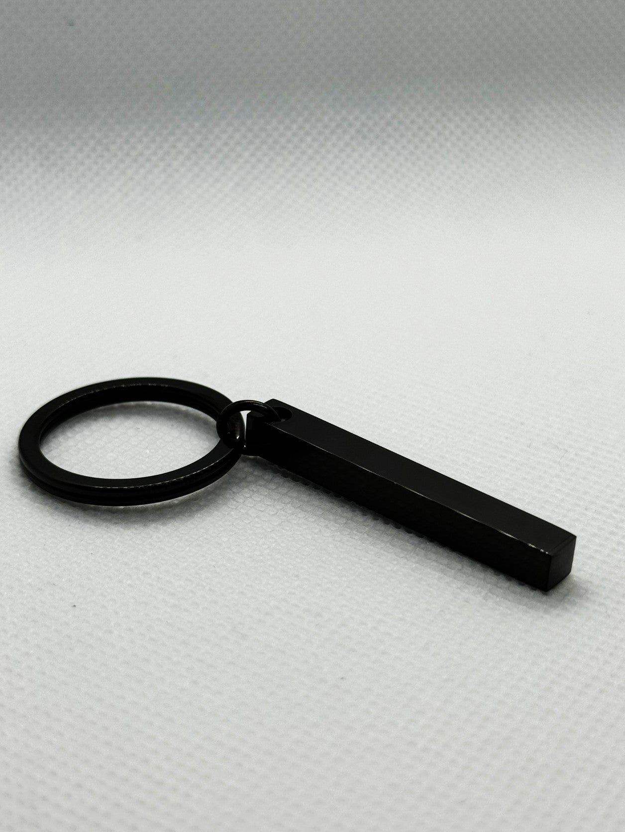 Personalised Metal Rectangle Bar Keyring