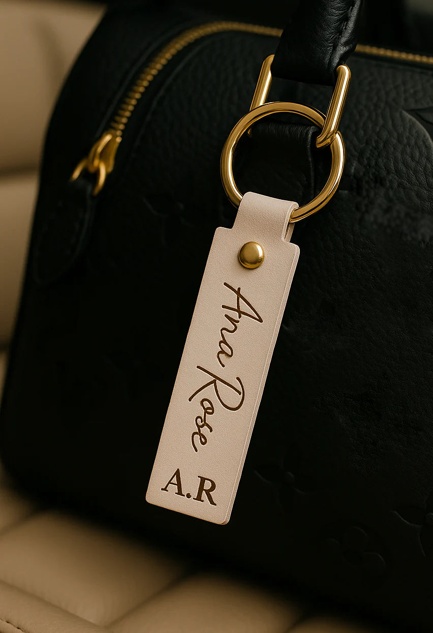The Luxe Faux Leather Keyring