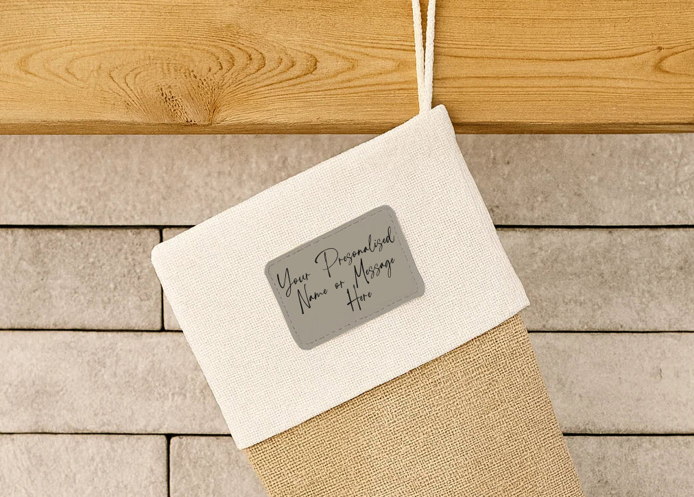 Personalised Hessian Christmas Stocking
